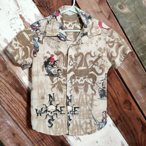 Pearl snap boys shirt, pirates