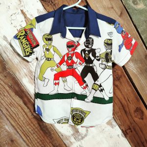 Pearl snap boys shirt, Power Rangers