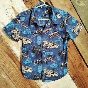 Pearl snap boys shirt, Star Wars