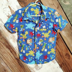 Pearl snap boys shirt, Sesame Street