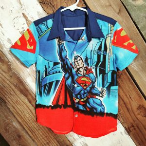 Superman toddler boys snap down shirt 4T