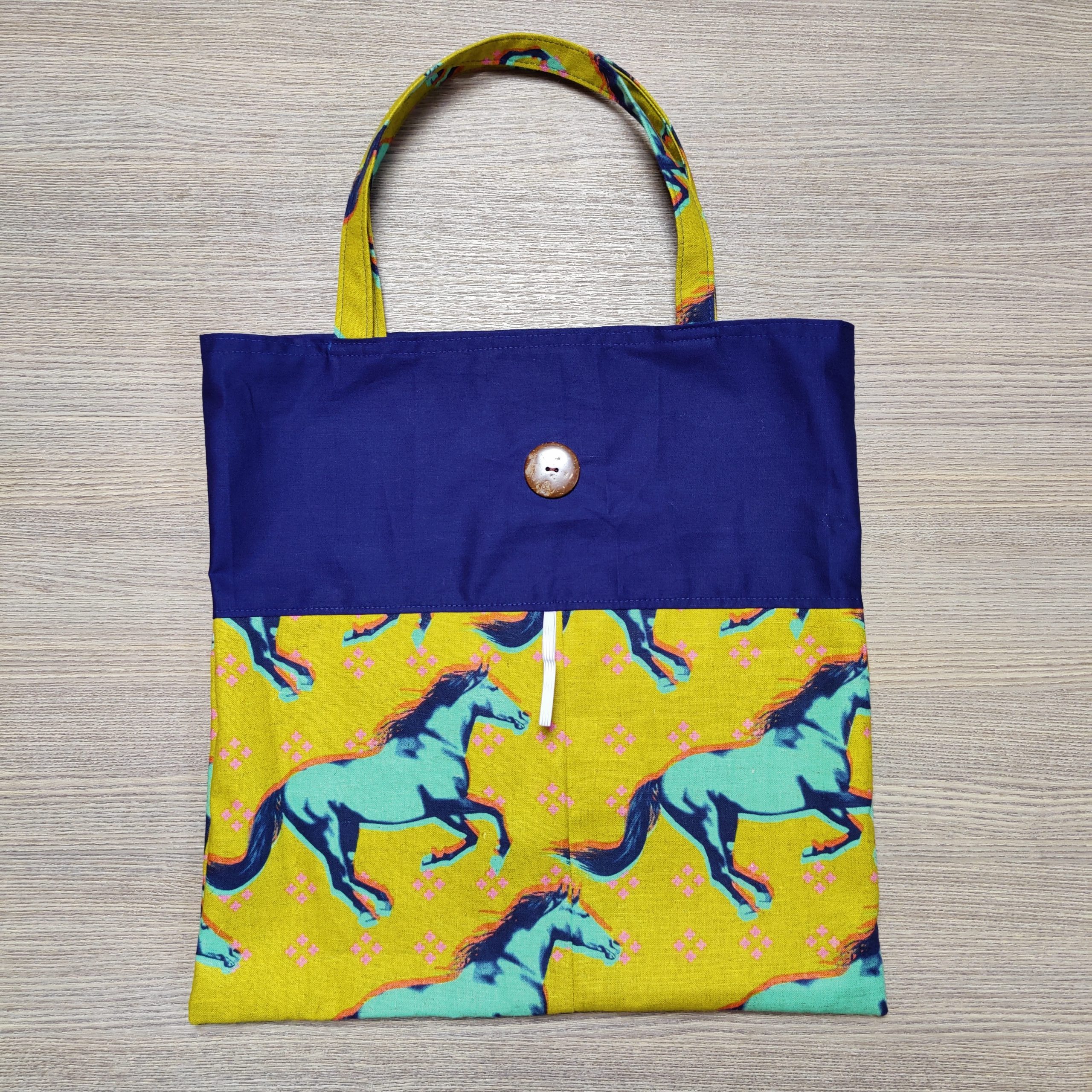 Foldable Reusable Bags - horses