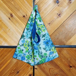 Bright blue/ green floral Bento Bag