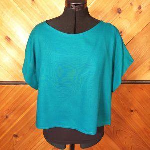 Teal rayon top
