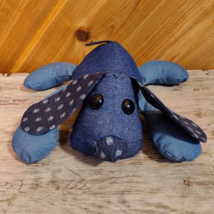 Denim puppy