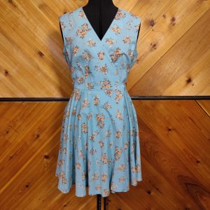 Light blue wrap dress